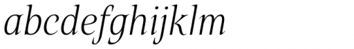 Belda Cond Thin Italic Font LOWERCASE