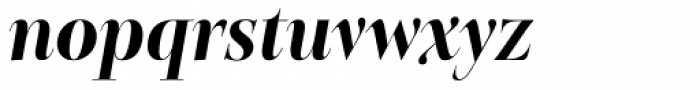 Belda Didone Condensed Black Italic Font LOWERCASE