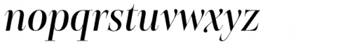Belda Didone Condensed Medium Italic Font LOWERCASE