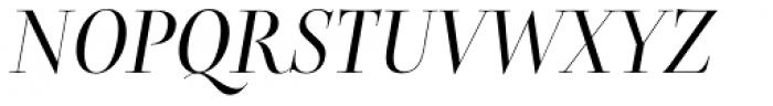Belda Didone Condensed Regular Italic Font UPPERCASE