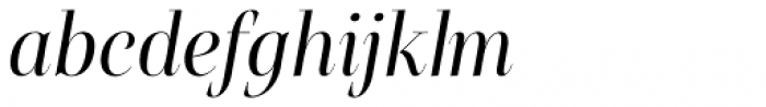 Belda Didone Condensed Regular Italic Font LOWERCASE