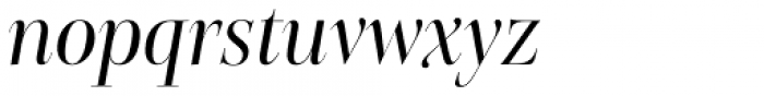 Belda Didone Condensed Regular Italic Font LOWERCASE