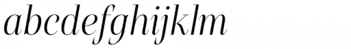 Belda Didone Condensed Thin Italic Font LOWERCASE