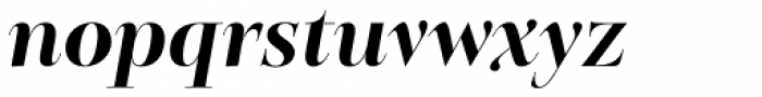 Belda Didone Extended Black Italic Font LOWERCASE