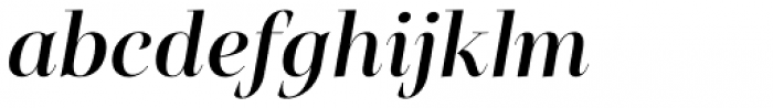 Belda Didone Extended Demi Italic Font LOWERCASE