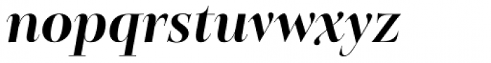 Belda Didone Extended Ex Bold Italic Font LOWERCASE