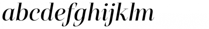 Belda Didone Extended Medium Italic Font LOWERCASE