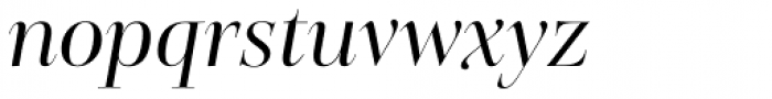 Belda Didone Extended Regular Italic Font LOWERCASE
