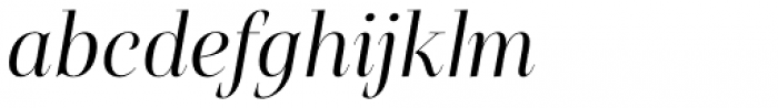 Belda Didone Norm Book Italic Font LOWERCASE
