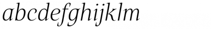 Belda Norm Thin Italic Font LOWERCASE