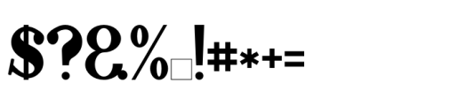 Belerant Regular Font OTHER CHARS