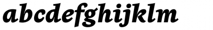 Beletria Heavy Italic Font LOWERCASE