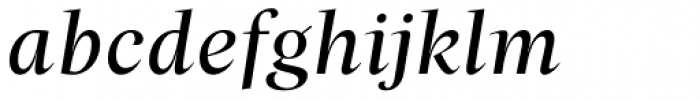 Beletria Large Italic Font LOWERCASE