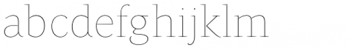 Beletria Large Thin Font LOWERCASE