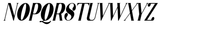 Belgia Modern Classic Condensed Italic Font UPPERCASE