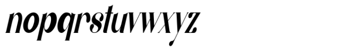 Belgia Modern Classic Condensed Italic Font LOWERCASE