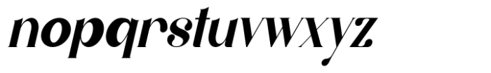 Belgia Modern Classic Italic Font LOWERCASE