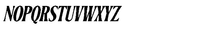 Belgino Obelique Font UPPERCASE