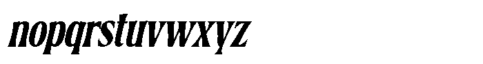 Belgino Obelique Font LOWERCASE