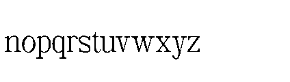Belgion Regular Font LOWERCASE