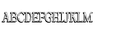 Belgion Shadow Font UPPERCASE