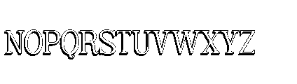 Belgion Shadow Font UPPERCASE