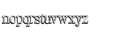 Belgion Shadow Font LOWERCASE