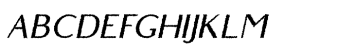 Belgium Rough Italic Font UPPERCASE