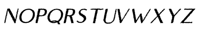 Belgium Rough Italic Font UPPERCASE