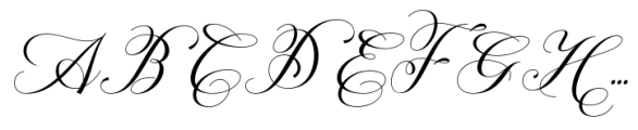 Belgium Script Font UPPERCASE
