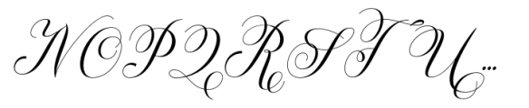 Belgium Script Font UPPERCASE