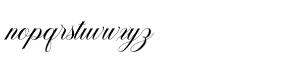 Belgium Script Font LOWERCASE
