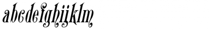 Belhampton Oblique Font LOWERCASE