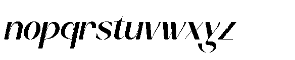 Beli Oblique Font LOWERCASE