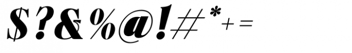 Beliber Black Oblique Font OTHER CHARS