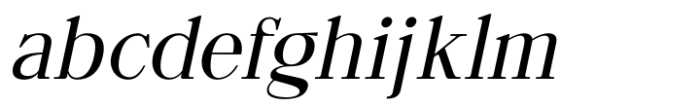 Beliber Regular Oblique Font LOWERCASE