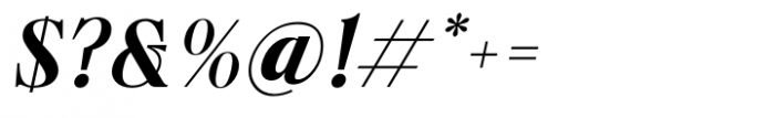 Beliber Semi Bold Oblique Font OTHER CHARS