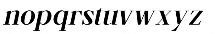 Beliber Semi Bold Oblique Font LOWERCASE