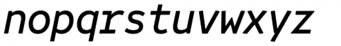 Belinsky Medium Italic Font LOWERCASE