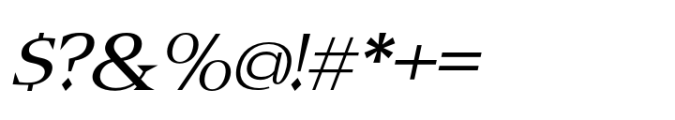Belinzie Italic Font OTHER CHARS