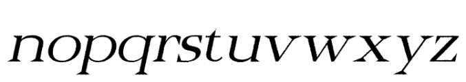 Belinzie Rough Italic Font LOWERCASE