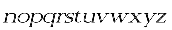 Belinzie Stamp Italic Font LOWERCASE