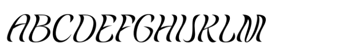 Belisda Italic Font UPPERCASE