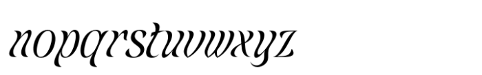 Belisda Italic Font LOWERCASE