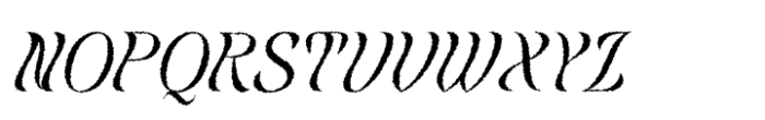 Belisda Rough Italic Font UPPERCASE