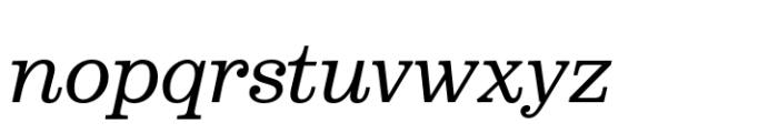 Belizio Italic Font LOWERCASE