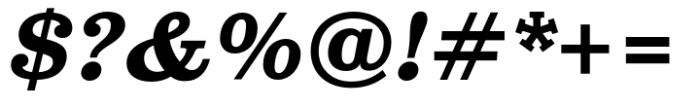 Belizio Std Bold Italic Font OTHER CHARS