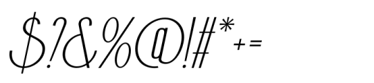 Belkon Italic Font OTHER CHARS