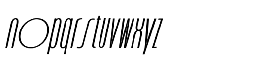 Belkon Italic Font LOWERCASE