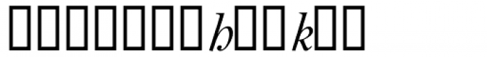 Bell MT Italic Alt Font LOWERCASE